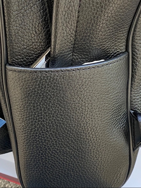 Michael Kors Black Pebbled Leather Mini Backpack with Front Zip main image 12